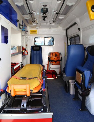 ambulance médicalisée à Bouskoura en intervention