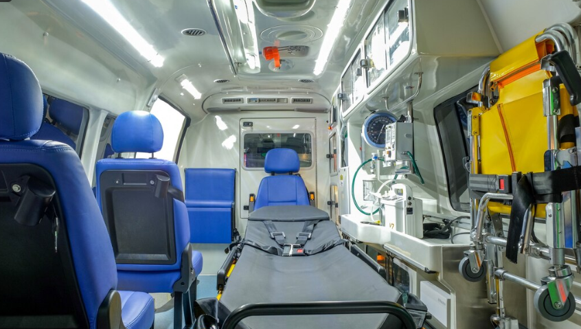 ambulance médicalisée à Bouskoura en intervention